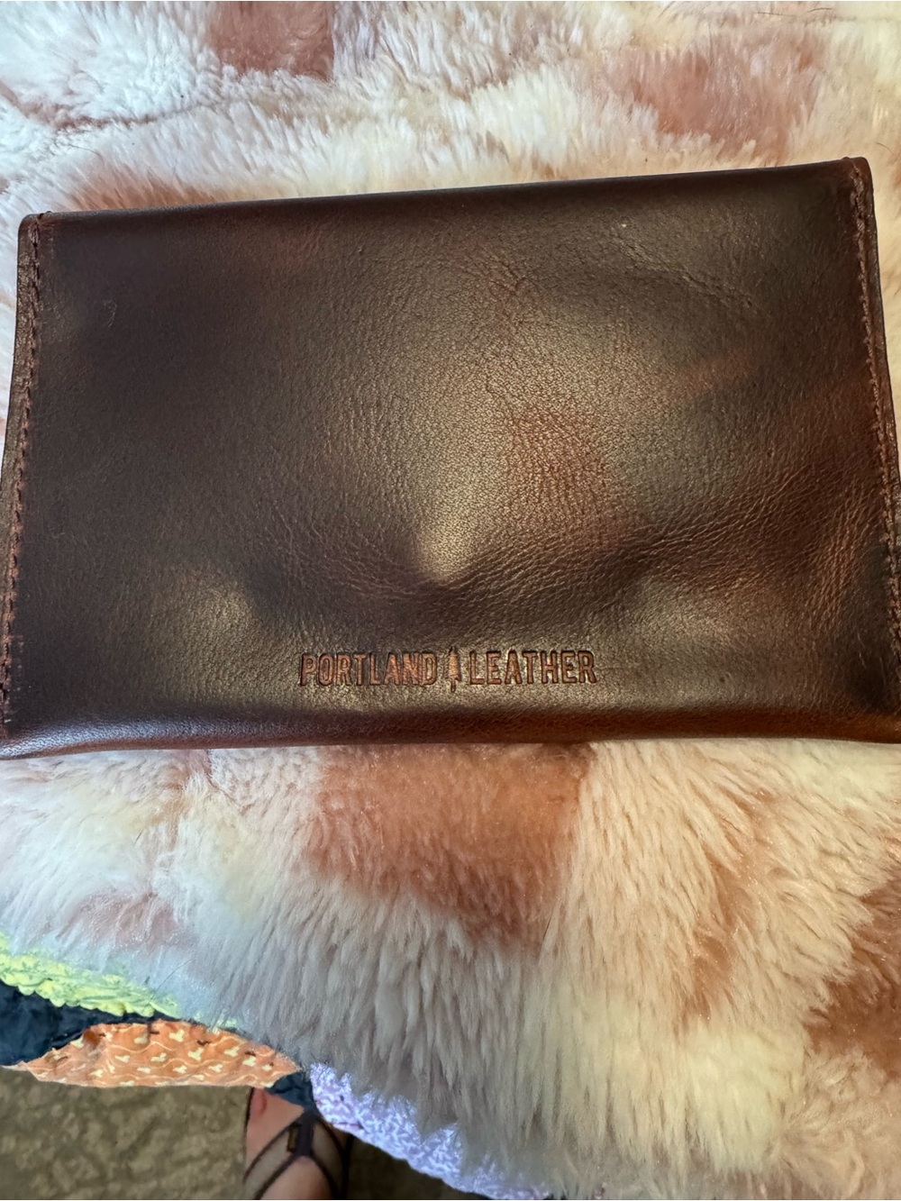 Portland Leather Envelope Wallet - Dark Brown - Picture 2 of 5